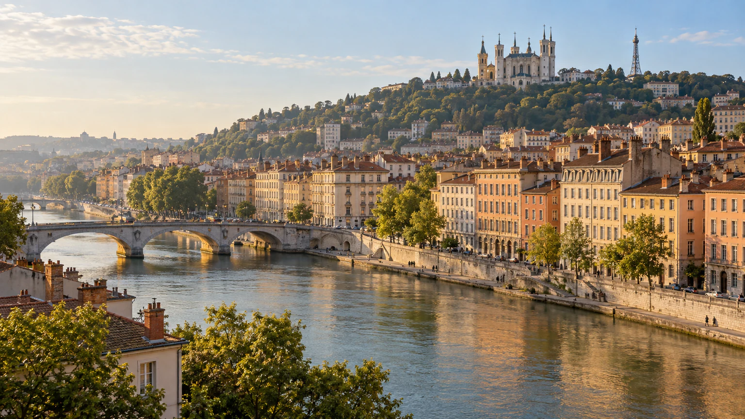 Vue urbaine de Lyon