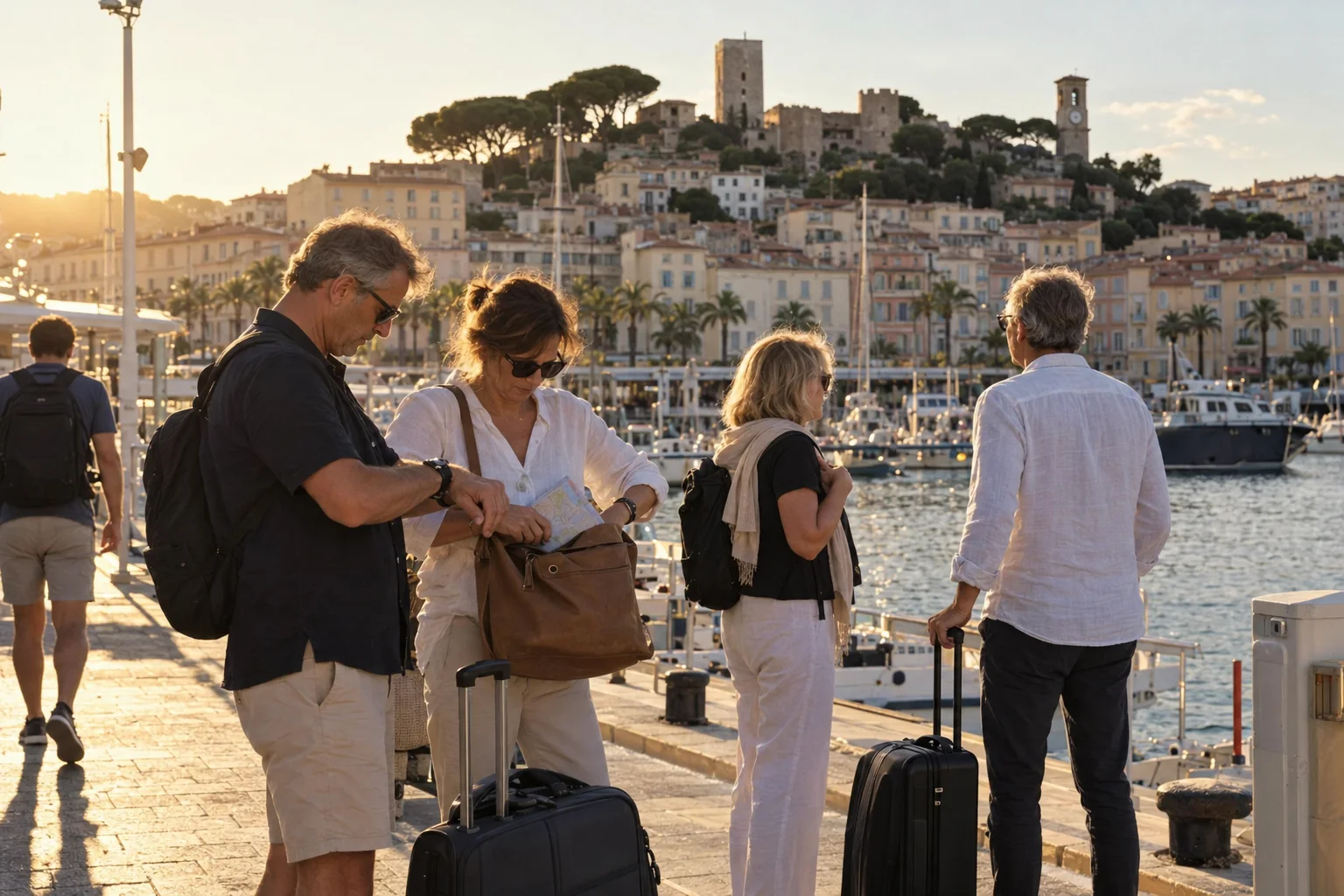 Vieux-Port, Suquet et front de mer pendant une escale de croisière à Cannes