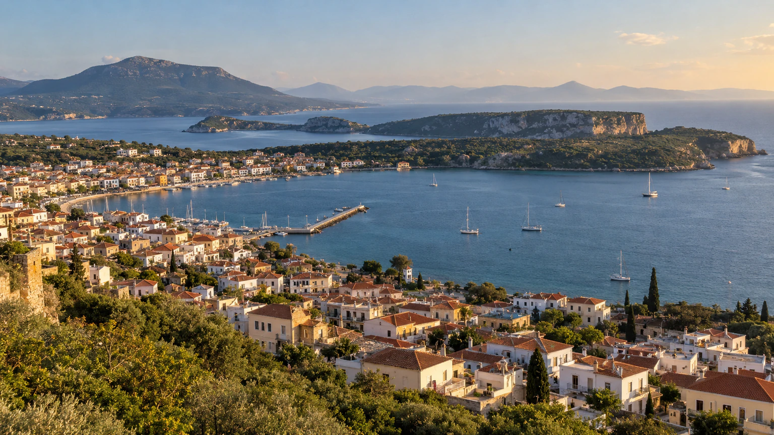 Baie de Pylos et littoral de Messénie en Grèce
