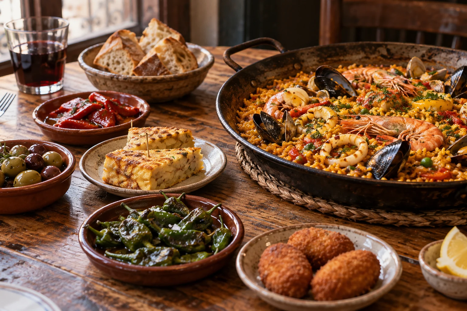 Salle de restaurant traditionnel à Madrid