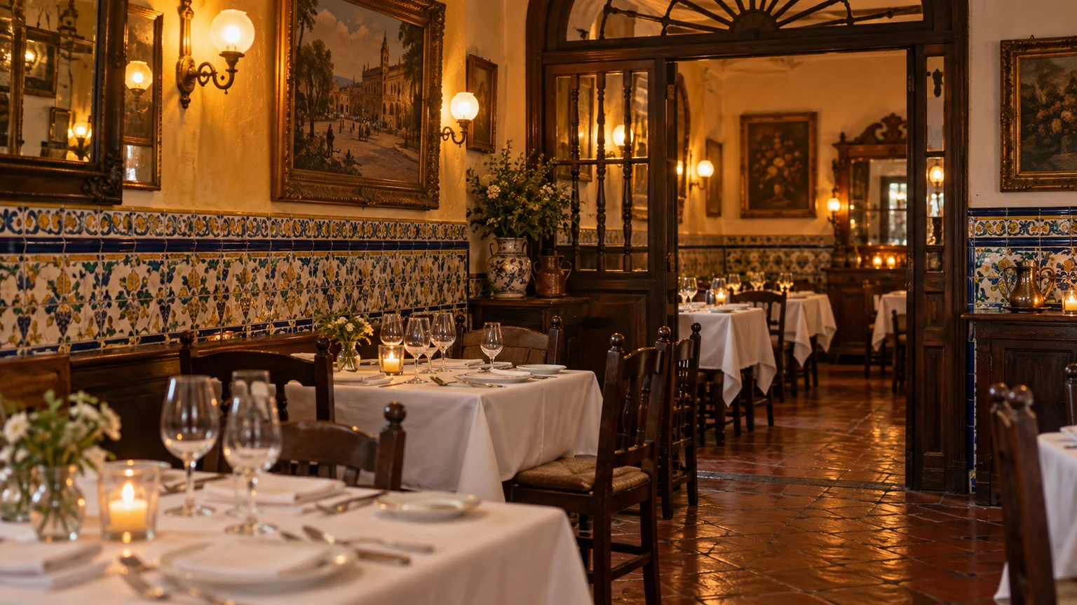 Salle de restaurant traditionnel à Madrid