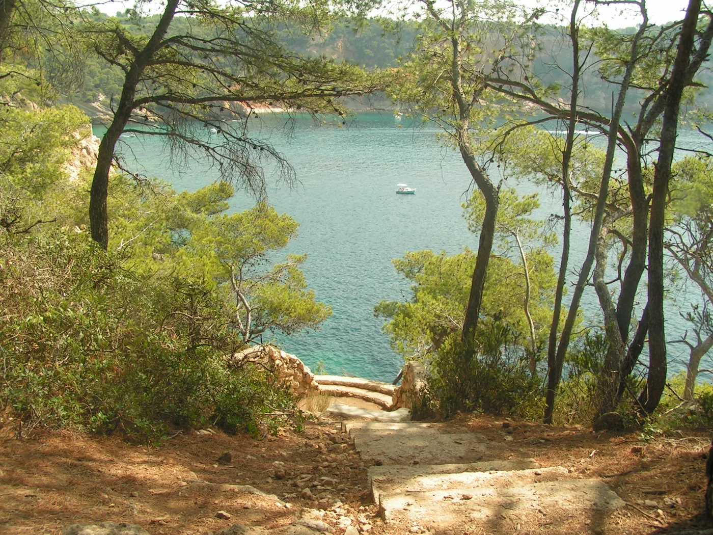 La calanque de Port d’Alon bordée par la végétation méditerranéenne