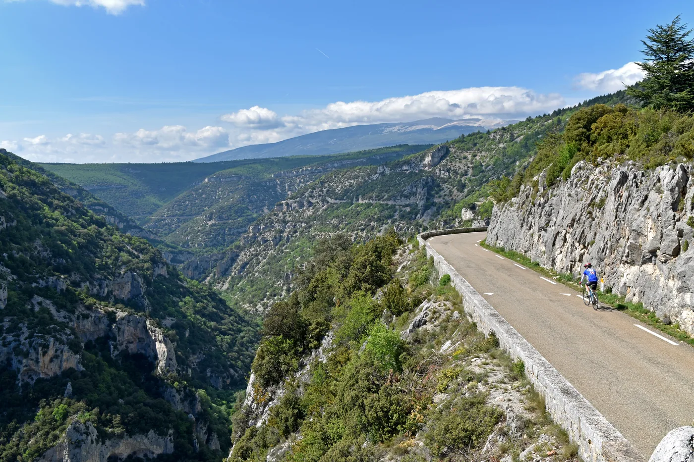 Falaises calcaires des gorges de la Nesque dans le Vaucluse