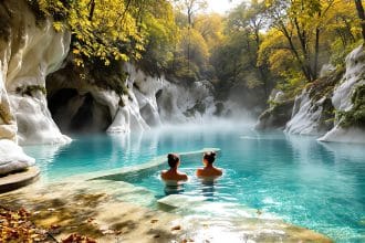 Escapade à Bagni San Filippo : sources chaudes naturelles au cœur des forêts de Toscane